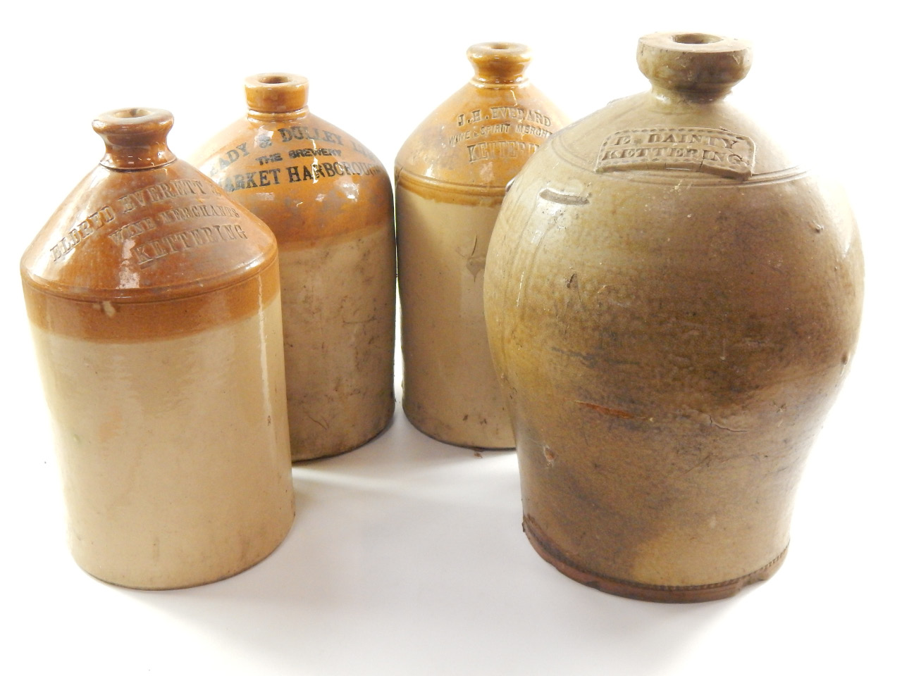 Appraisal: A Victorian stoneware beer or wine flagon E Dainty Kettering