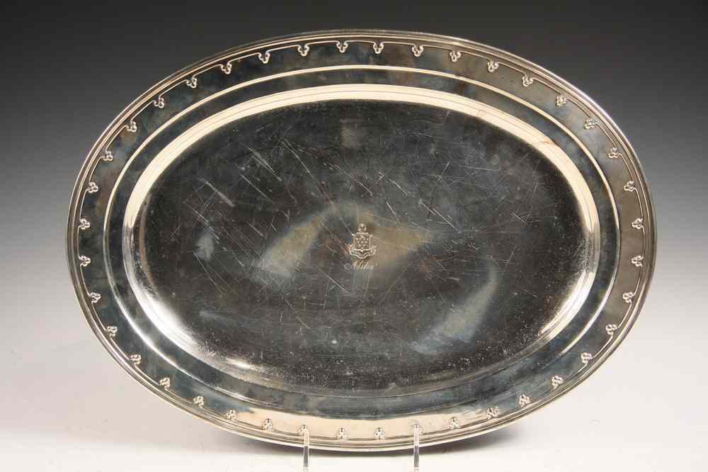 Appraisal: TIFFANY STERLING TRAY - Monumental Sterling Silver Tray by Tiffany