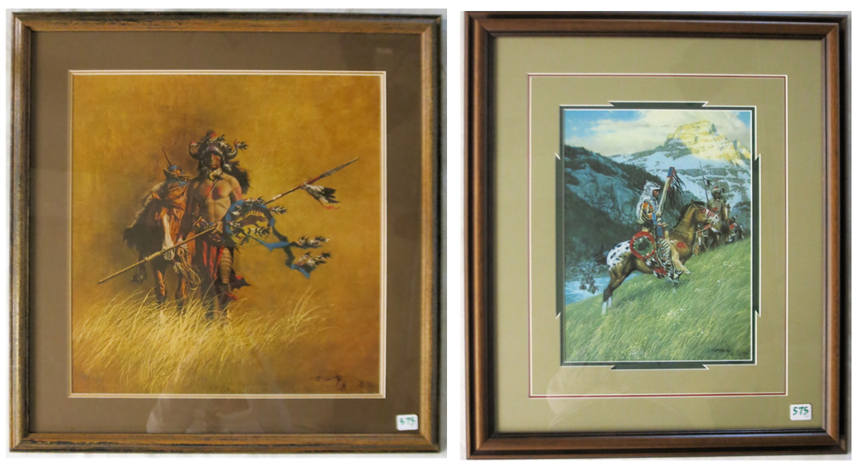 Appraisal: FRANK McCARTHY TWO OFF-SET LITHOGRAPHS New York Arizona - Blackfoot