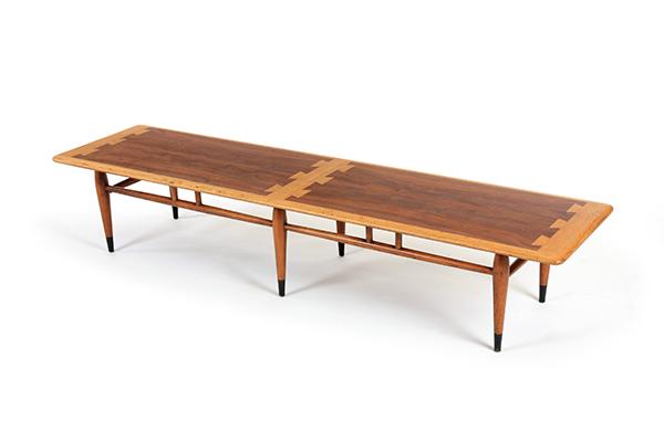 Appraisal: AN ANDRE BUS 'SURFBOARD' COFFEE TABLE c s America Manufactured