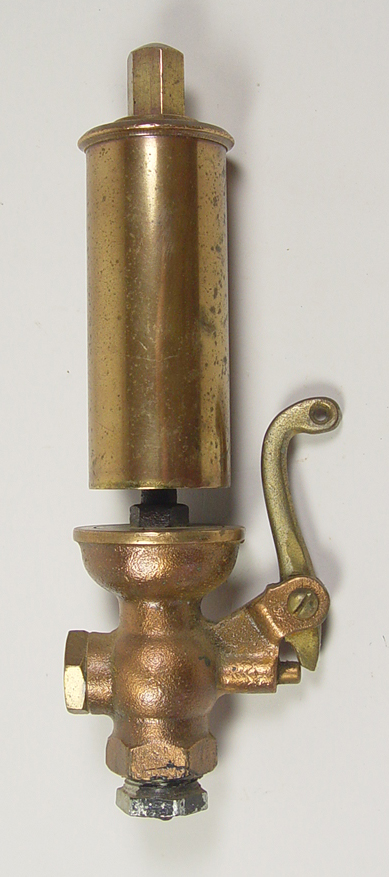 Appraisal: Brass Bronze Steam Whistle Single note whistle with hexagonal finial