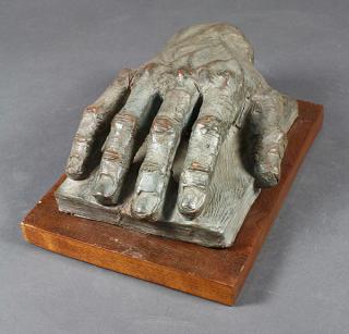 Appraisal: Sculpture of Hand American School th century Right Hand plaster