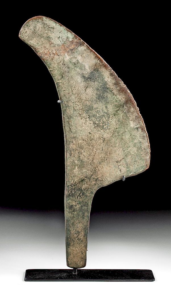 Appraisal: Inca Copper Hatchet Pre-Columbian Peru Inca Empire ca to CE