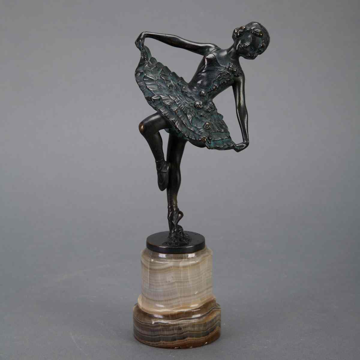 Appraisal: Austrian Bronze Figure of a Young Ballerina en Pointe c