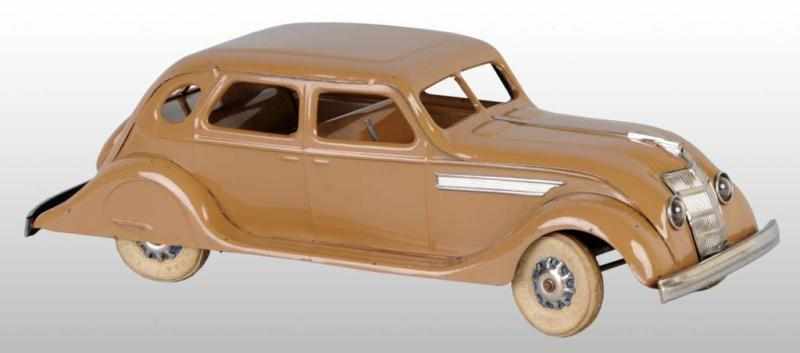 Appraisal: Pressed Steel Kingsbury Chrysler Airflow Toy Description American Circa Wind-up