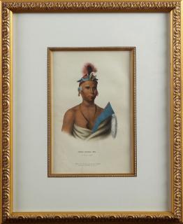 Appraisal: McKinney and Hall Kee-Shes-Wa A Fox Chief th c colored