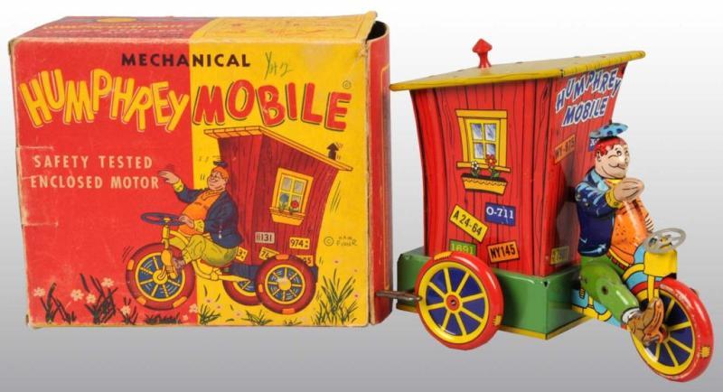 Appraisal: Wyandotte Humphrey Mobile Toy in Orig Box Description Tin litho