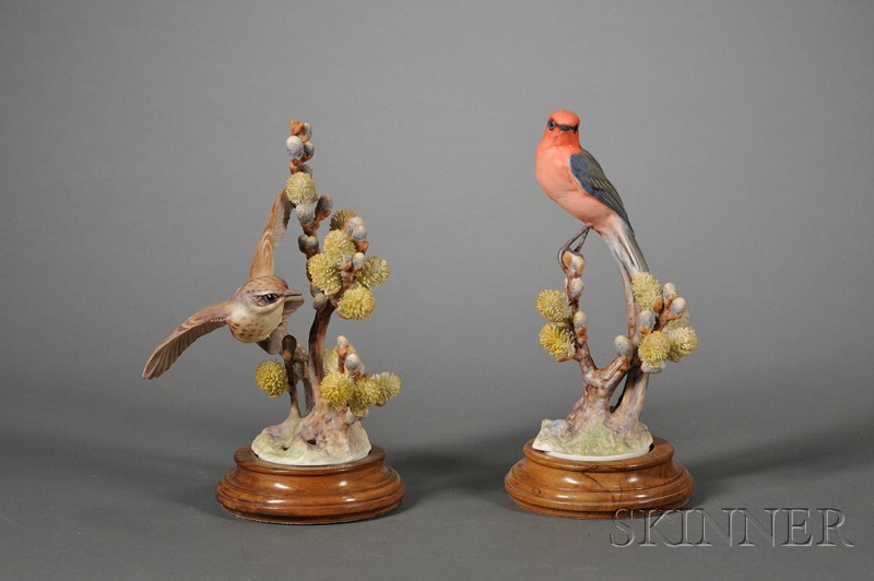 Appraisal: Pair of Royal Worcester Porcelain Dorothy Doughty Models of Birds