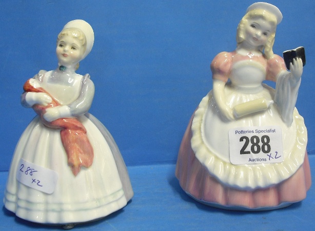 Appraisal: Royal Doulton Figures The Rag Doll HN and Cookie HN