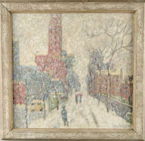 Appraisal: GUY CARLETON WIGGINS American - NEW YORK CITY STREET SCENE