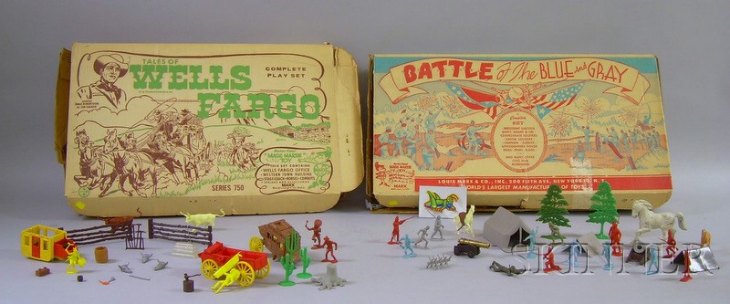 Appraisal: Marx Tales of Wells Fargo Set and Marx Battle of