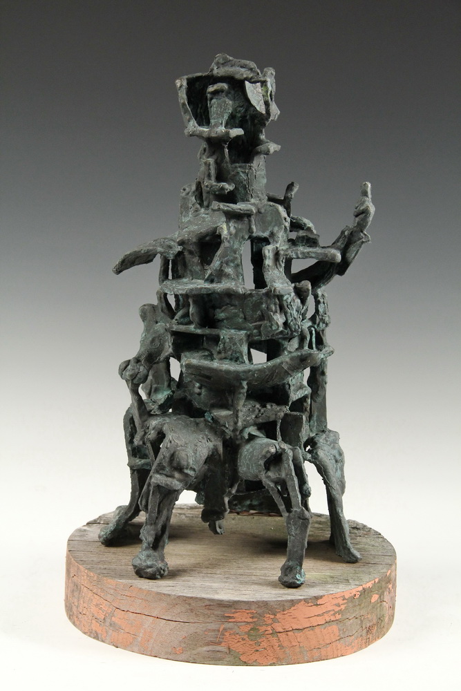 Appraisal: ROGER PRINCE Contemporary Maine - Royal Report cast bronze mounted