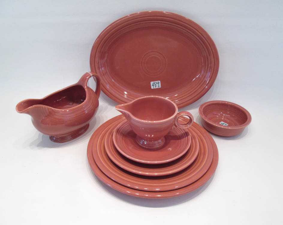 Appraisal: TWENTY-SIX PIECE FIESTA DINNERWARE SET comprised of dinner plate luncheon