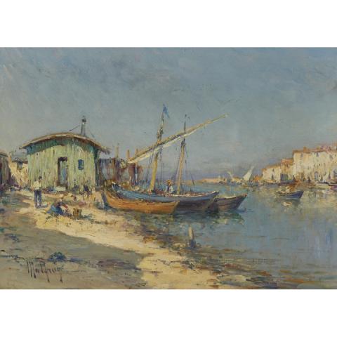 Appraisal: Henri Malfroy - MARTIGUES PROVENCE French Oil on canvas signed