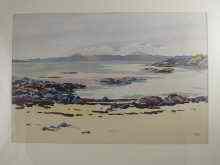 Appraisal: Mary Holden Bird Scottish - A watercolour estuary view monogram