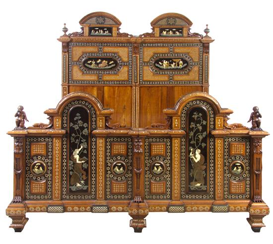 Appraisal: Sale Lot A North Italian Marquetry Bed late th century