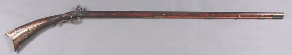 Appraisal: Rare th Century Kentucky rifle tiger maple with silver inlaid