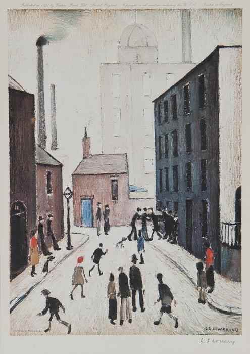 Appraisal: L S Lowry - after The Street Brawl offset lithograph