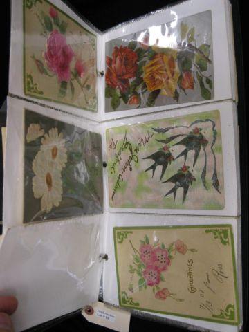 Appraisal: Collection of over Postcards includes silk florals holidays pictorials building