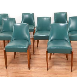 Appraisal: Set Maurice Jallot Art Deco dining chairs Set Maurice Jallot