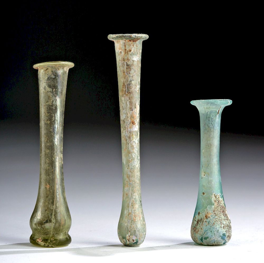 Appraisal: Lot of Roman Glass Vials Roman early Imperial Period ca