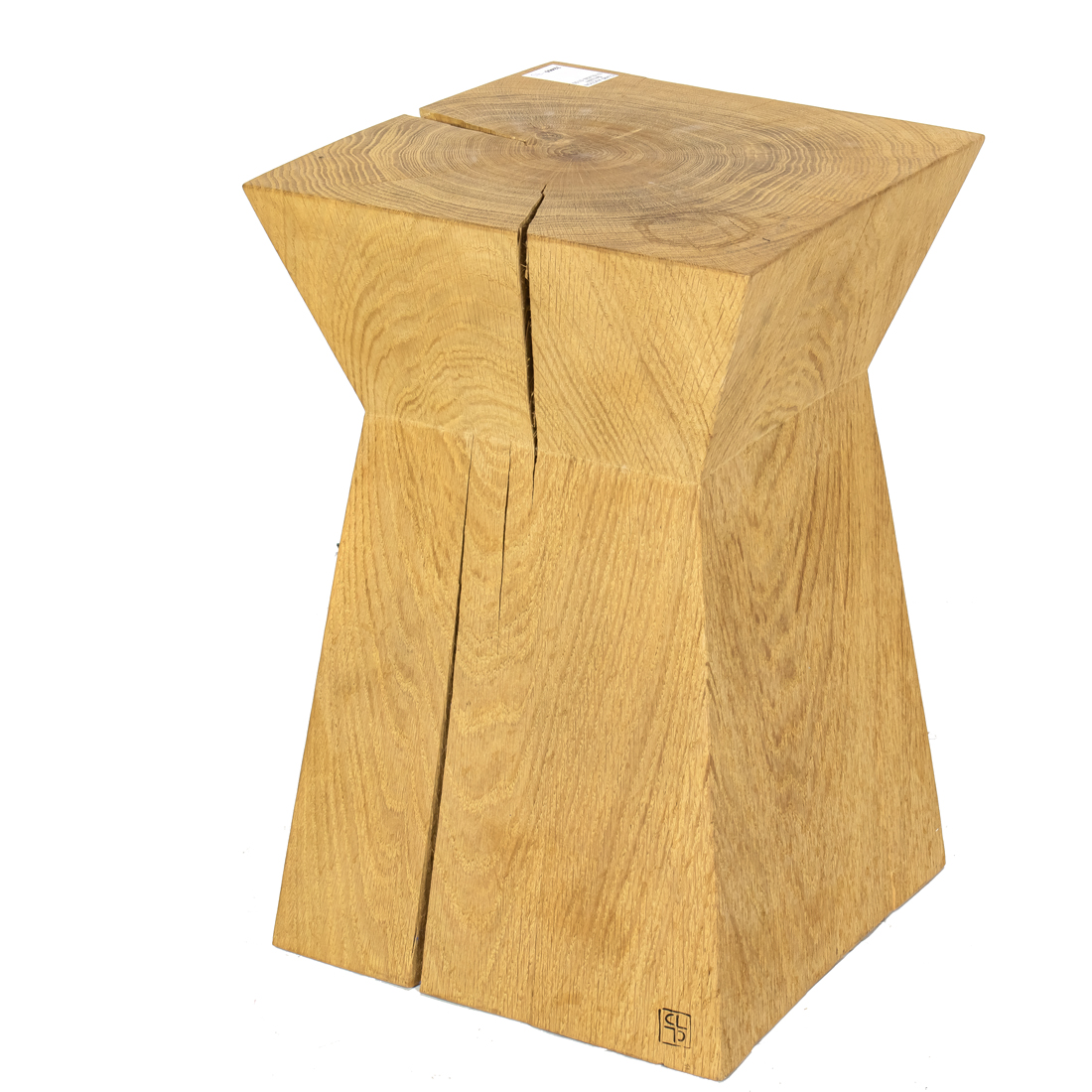 Appraisal: Christian Liaigre Nagato Side Table French oak featuring natural splits