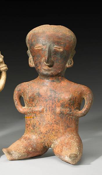 Appraisal: A Nayarit female figure Circa B C - A D