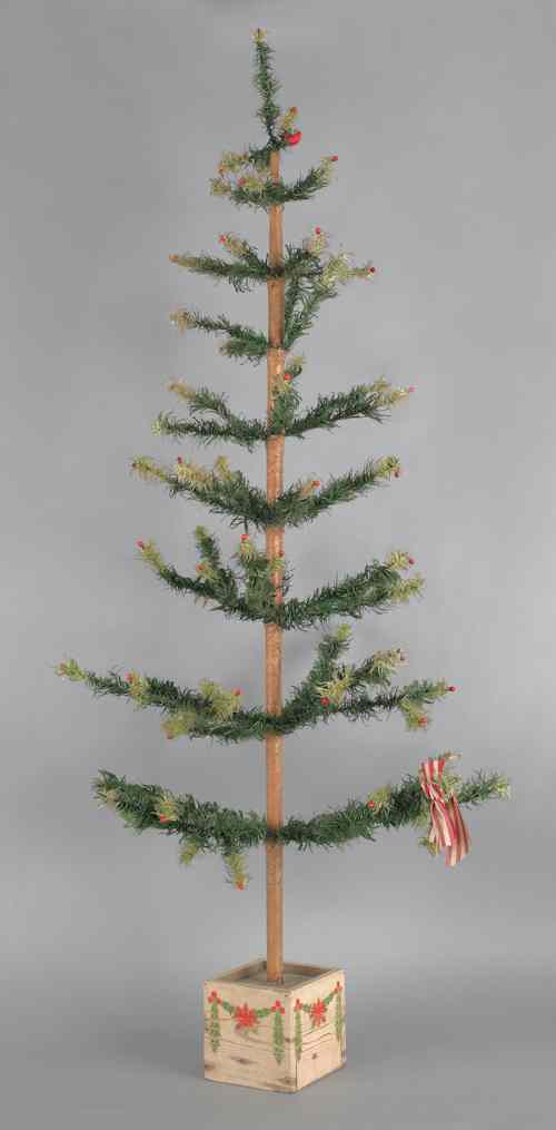 Appraisal: US Zone Germany Christmas feather tree h