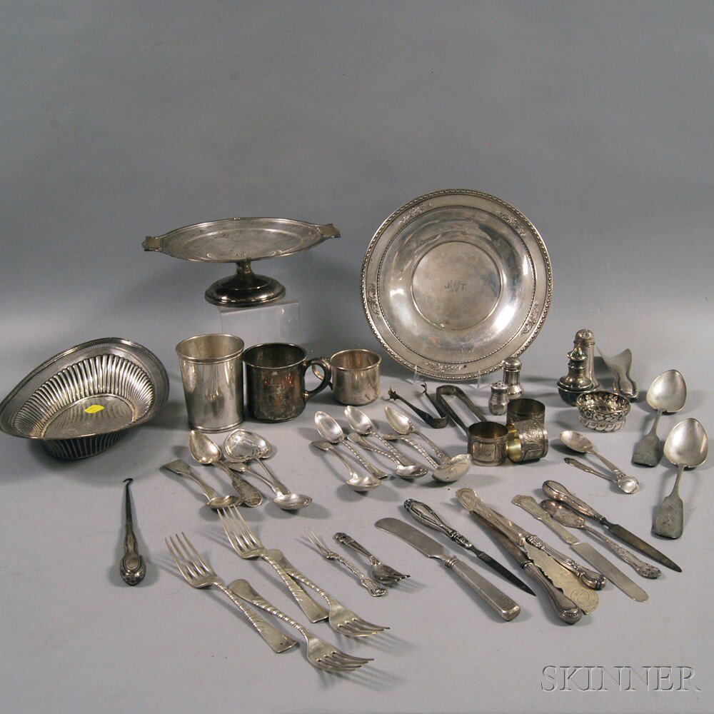 Appraisal: Group of Assorted Sterling Silver Flatware and Tableware a Richard