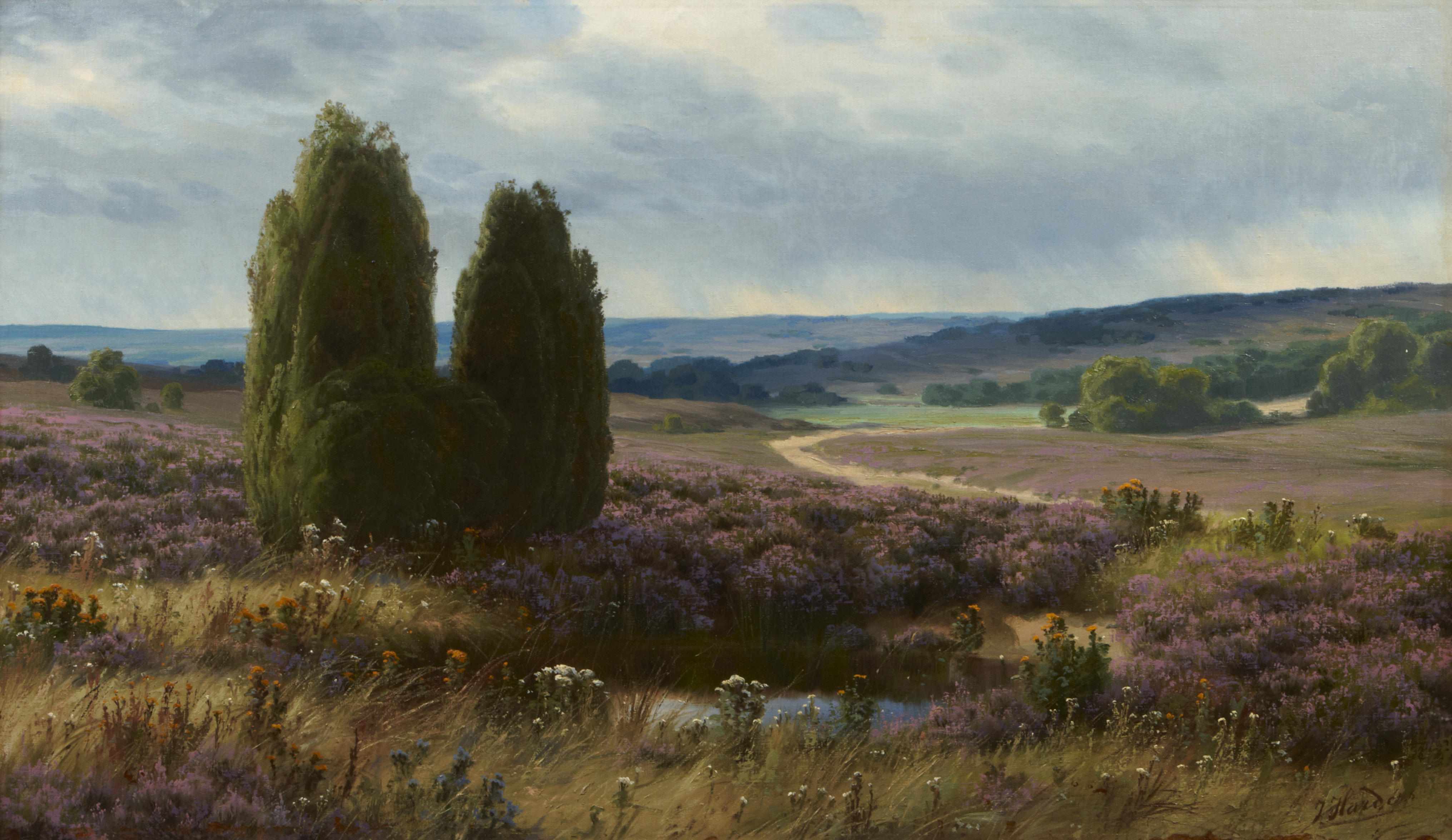 Appraisal: Johannes Harders - The moorlands signed 'J Harders' lower right