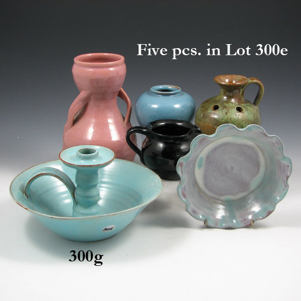 Appraisal: Southern Carolina Georgia Pottery Pieces Five Five Southern Carolina Georgia