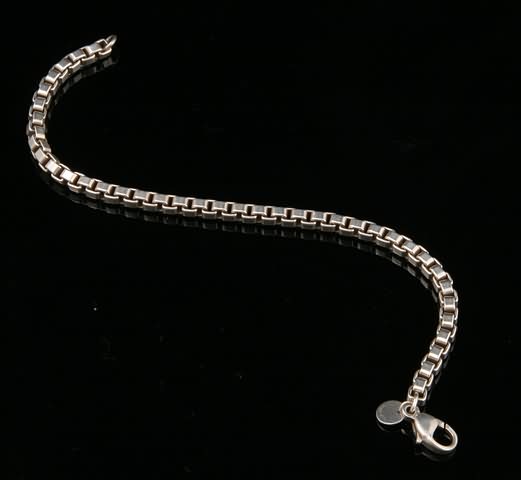 Appraisal: Sterling Silver long Heavy square link bracelet gms Ship plus