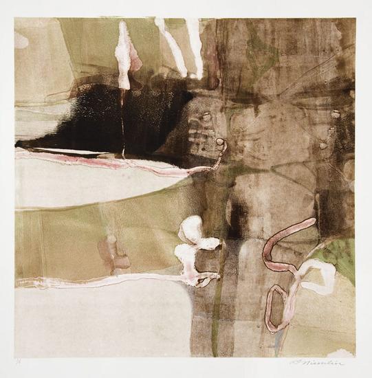 Appraisal: Don NicoulinThree monotypes Spirit Plane Trace titled and dated in