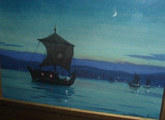 Appraisal: A Warren DowDhows on the NileWatercolour cm x cm x