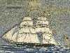 Appraisal: A VICTORIAN SAILOR'S WOOLWORK PICTURE of a two-masted ship of