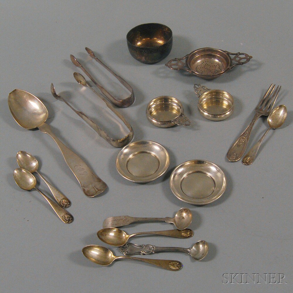 Appraisal: Small Group of Assorted Coin and Sterling Silver Items including