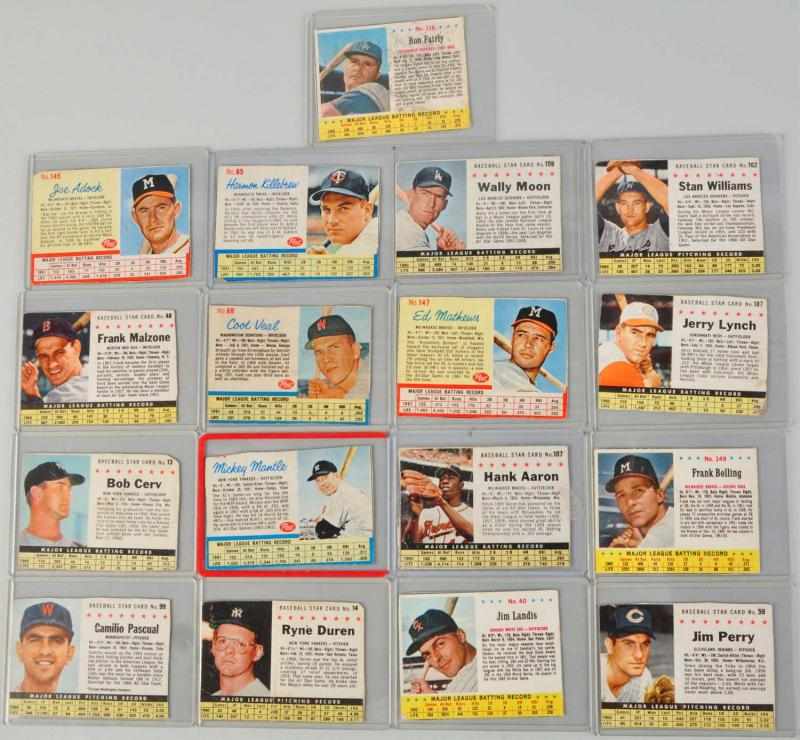 Appraisal: Lot of Post Baseball Cards Description These cards were cutout