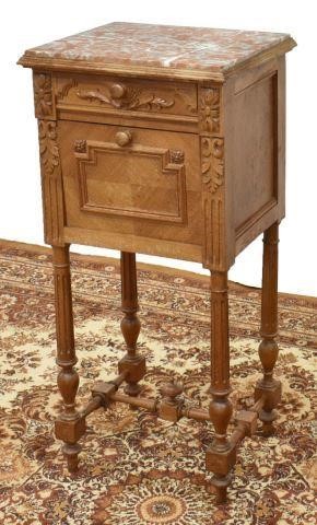 Appraisal: French Louis XVI style bedside cabinet early th c having