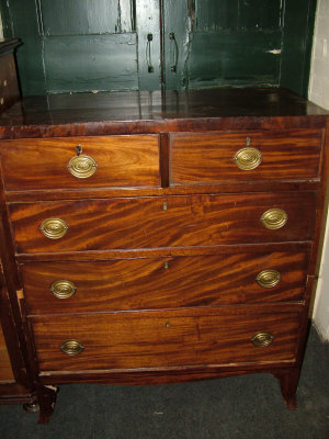 Appraisal: A mahogany chest th century of two short and three