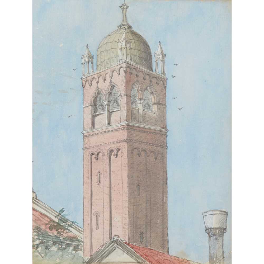 Appraisal: JOHN POLLARD SEDDON - ATTRIBUTED ARTIST GROUP OF FOUR ARCHITECTURAL