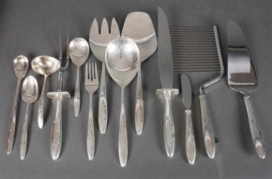 Appraisal: Set of American sterling silver flatware in the ''Celeste'' pattern