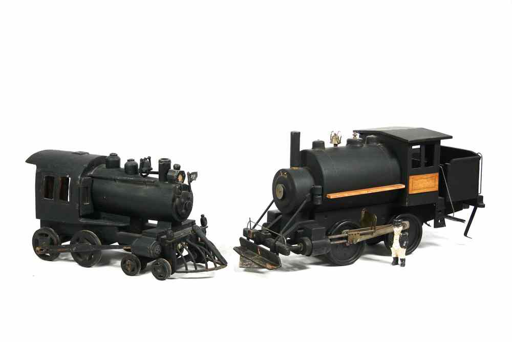 Appraisal: FOLK ART LOCOMOTIVE ENGINES - The first a th c