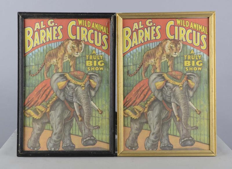 Appraisal: Lot Of Al G Barnes Wild Animal Circus Prints Both