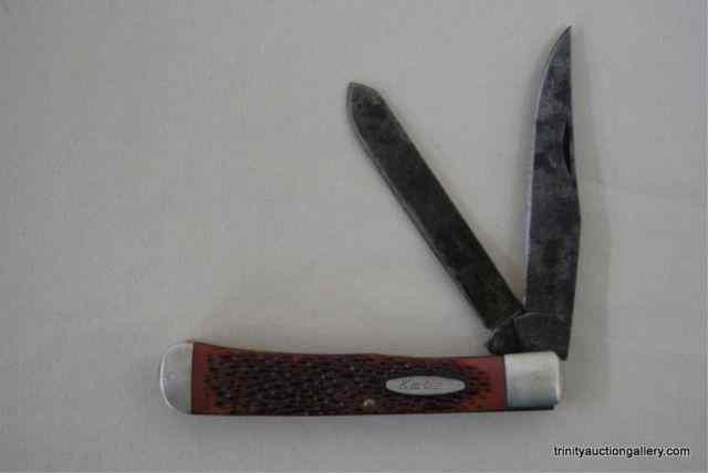 Appraisal: Vintage Kabar Trapper Pocket KnifeMade in USA is blade trapper