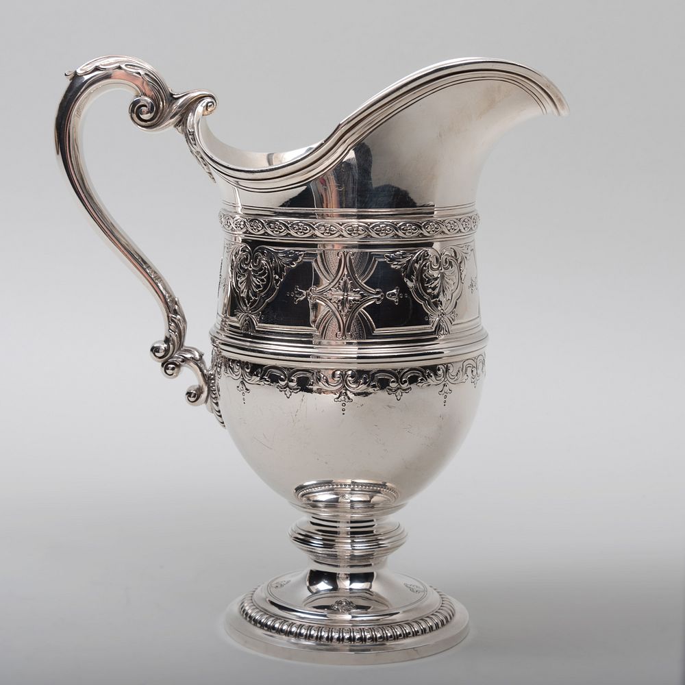 Appraisal: Tiffany Co Silver Water Pitcher Marked 'Sterling' - in high