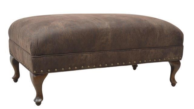 Appraisal: Contemporary upholstered ottoman end of bed bench late th c