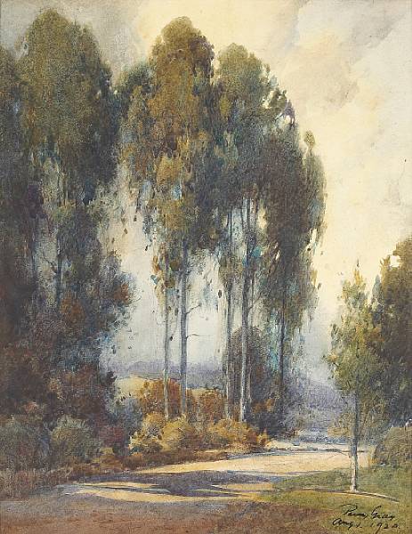 Appraisal: n a Percy Gray - Shadowed Path through the Eucalyptus