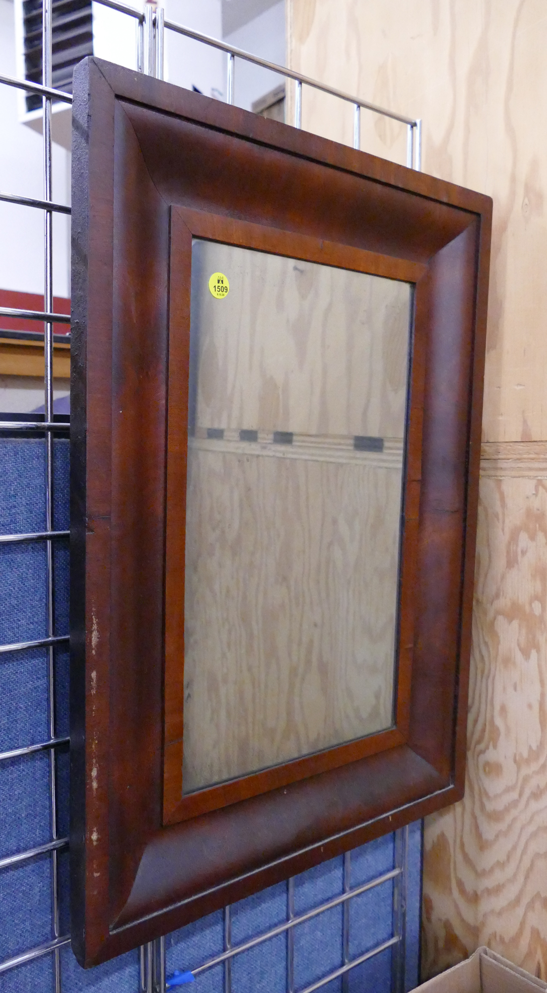 Appraisal: Antique Walnut Framed Mirror- x ''