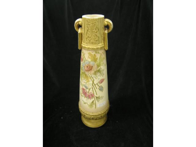 Appraisal: Royal Bonn Porcelain Vase floral gold trimmed at rim