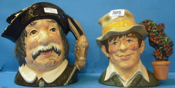 Appraisal: Royal Doulton Large Character Jugs The Gardener D and Sancho